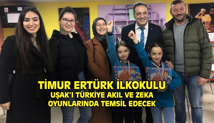 Timur Ertürk İlkokulu, akıl ve zeka oyunlarında Uşak'ı temsil edecek